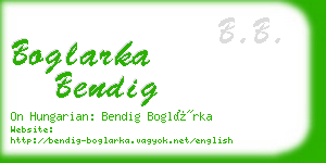 boglarka bendig business card